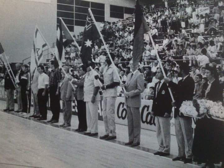 Momento de la ceremonia inaugural de la fase previa del Mundobasket en La Malata (foto: Pepe Mauriz)